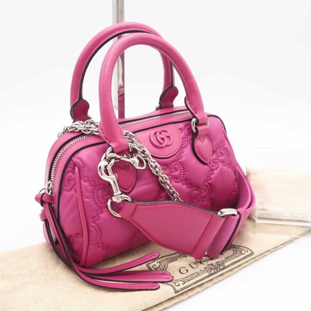 GUCCI GG Matelasse Boston Bag handbag